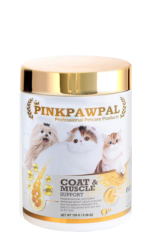 PinkPawPal Gorgeous Coat and Muscles Pet Supplement 150 grams